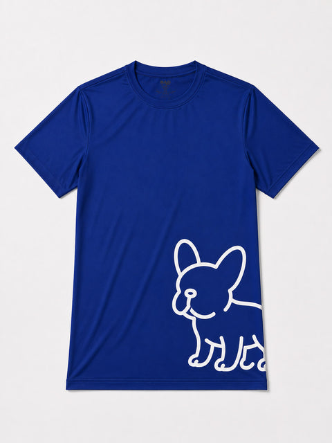 Big Frenchie Round Neck Tee