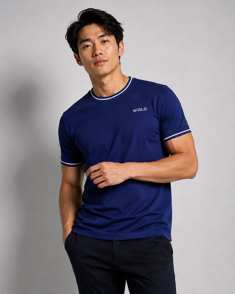 Topstitch Round Neck Tee
